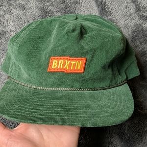 Brixton Corduroy Green and Orange Hat
